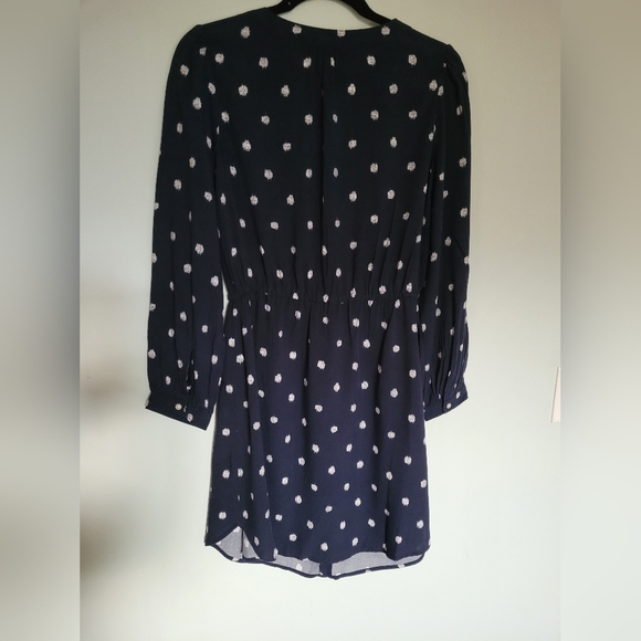 Loft Sz Sm Navy Dot Shirtdress - Picture 6 of 6